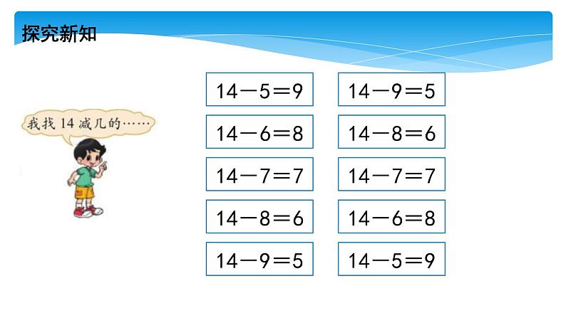 1年级数学北师大版下册课件第1单元《1.7做个减法表》第5页