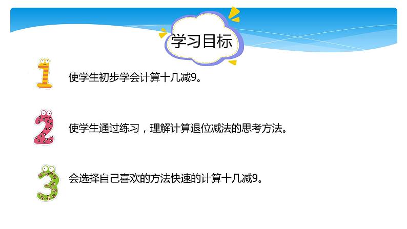 1年级数学苏教版下册课件第1单元《20以内的退位减法》第2页