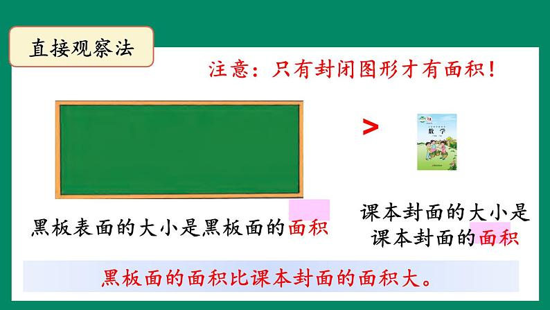 苏教版三年级下册第六单元第一课时 《面积的含义》课件06