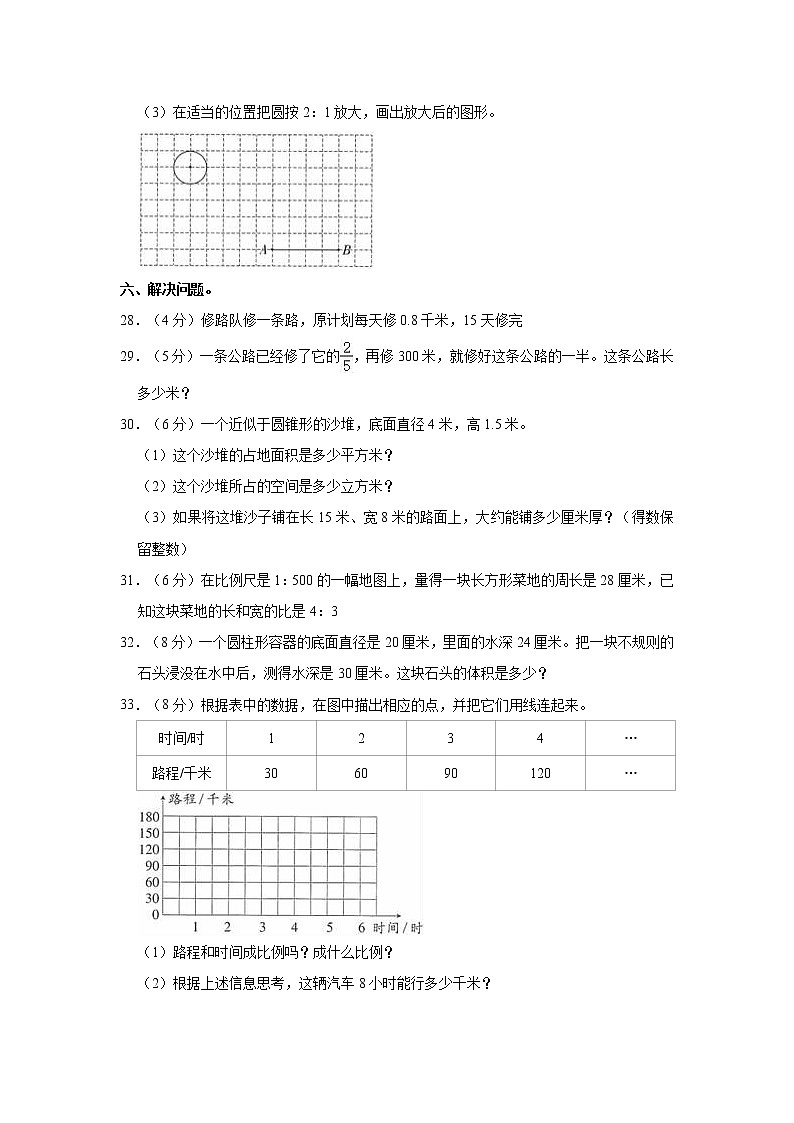 2021年山东省临沂市蒙阴县小升初数学模拟试卷第3页