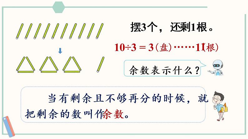 人教版二年级数学下册课件 6.1 认识有余数的除法第8页