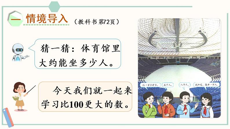 人教版二年级数学下册课件 7.1 1000以内数的认识第2页