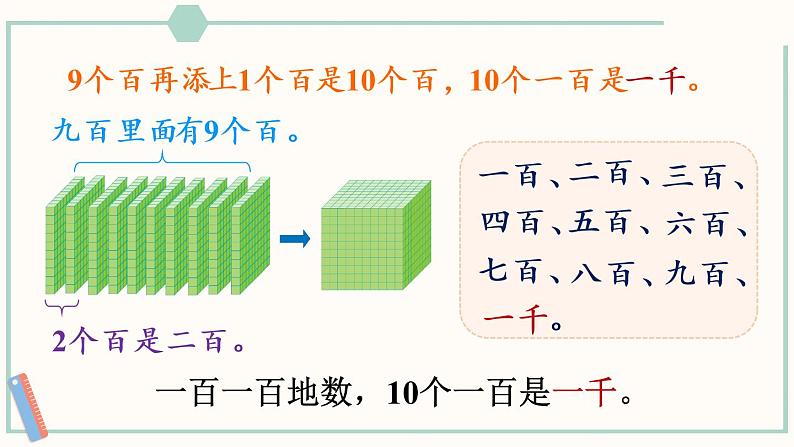 人教版二年级数学下册课件 7.1 1000以内数的认识第6页