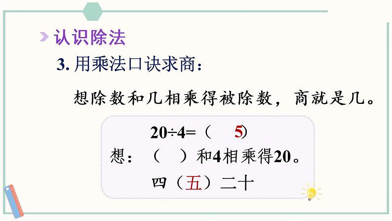 人教版二年级数学下册课件 10 总复习 第2课时 表内除法、有余数的除法06