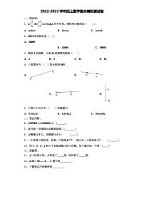 2022-2023学年湖北省襄樊市宜城市数学四上期末检测试题(含解析)