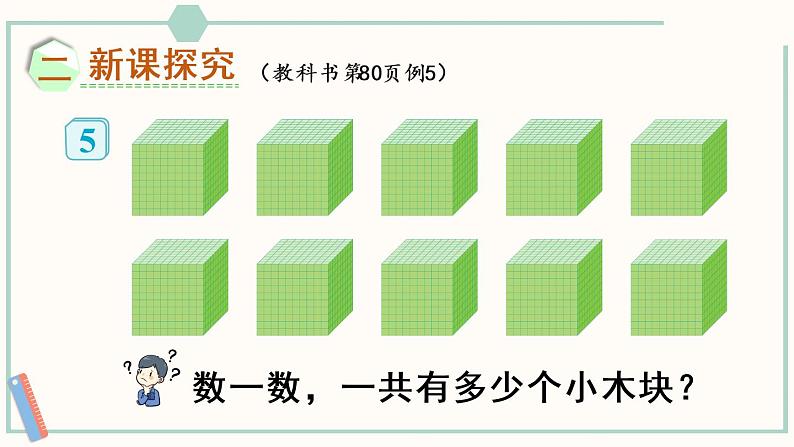 人教版二年级数学下册课件 7.4 认识一万04