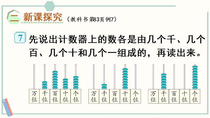 人教版二年级数学下册课件 7.6 万以内数的读法04