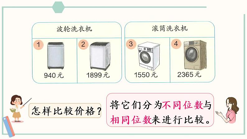 人教版二年级数学下册课件 7.8 万以内数的大小比较第4页