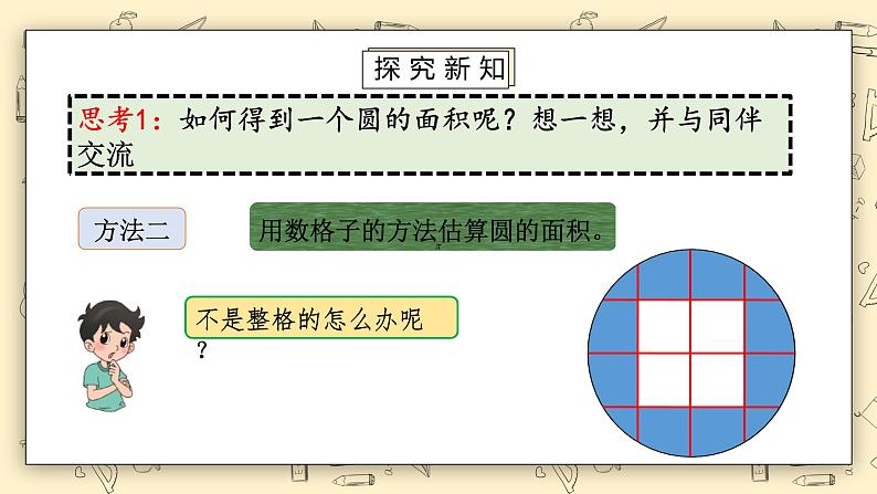 北师大六上1.6《圆的面积（一）》课件+教学设计05