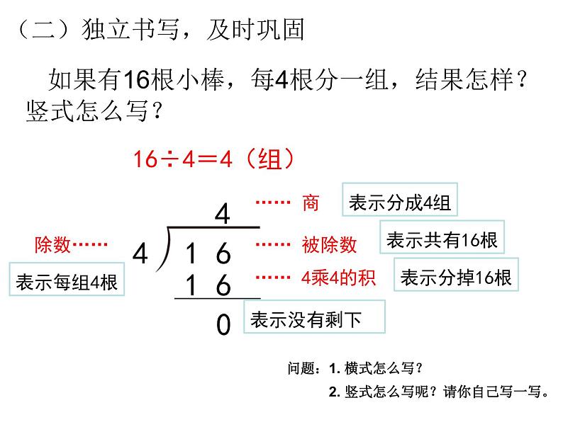 数学人教版二年级下册认识除法竖式-公开课课件PPT06