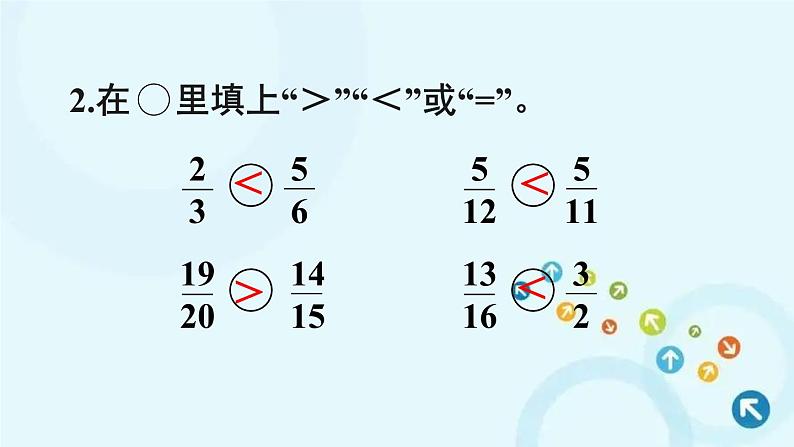 人教版数学五年级下册 5.通分 第4课时 通分（2） 课件08