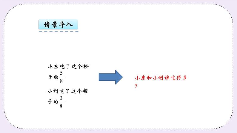 青岛版（五年制）数学三上10.2同分母同分子分数大小的比较 课件05