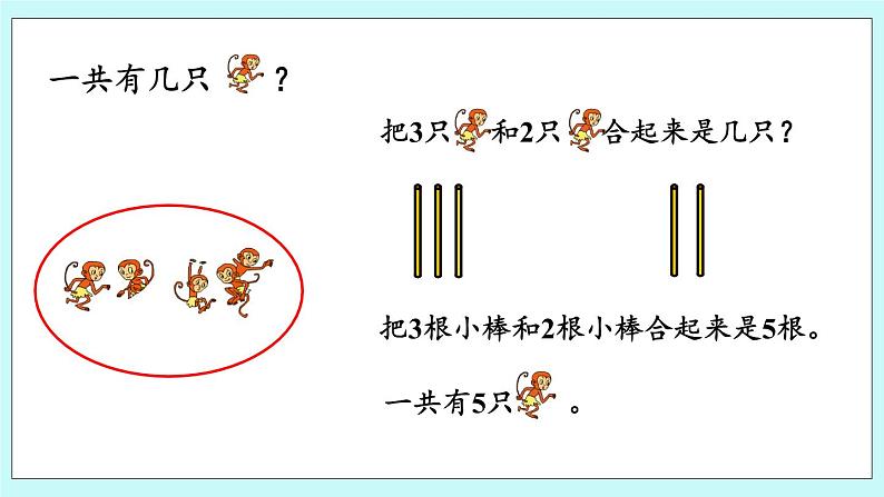 青岛版（五年制）数学一上 3.1 认识5以内的加法 课件+教案+练习05