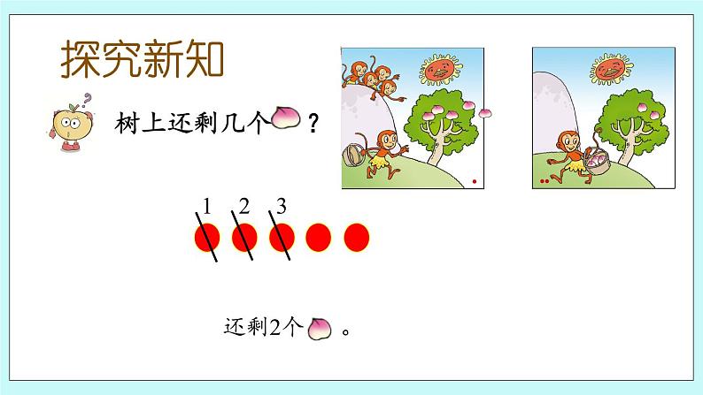 青岛版（五年制）数学一上 3.2 认识5以内的减法 课件+教案+练习04