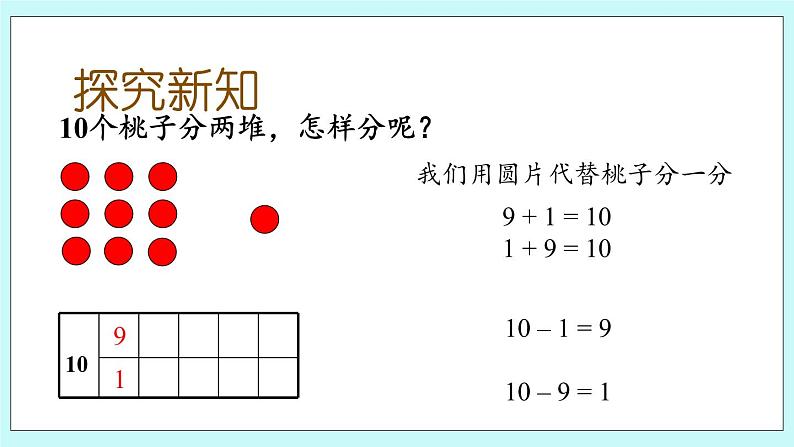 青岛版（五年制）数学一上 3.8 关于10的加减 课件第4页