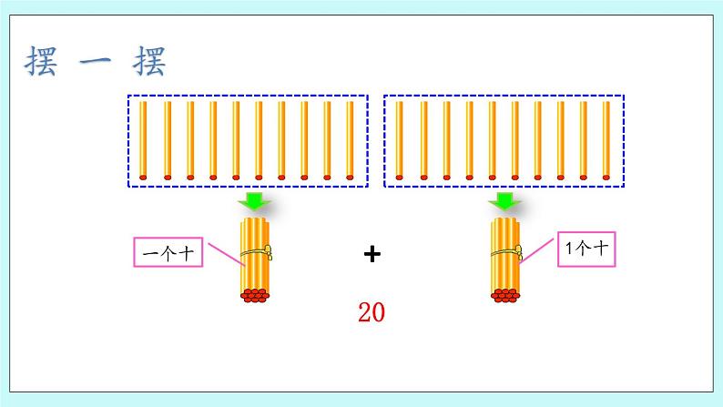 青岛版（五年制）数学一上 5.2 认识20 课件第6页
