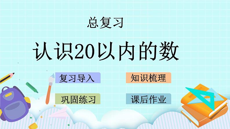 青岛版（五年制）数学一上 8.1 认识20以内的数 课件+教案+练习01