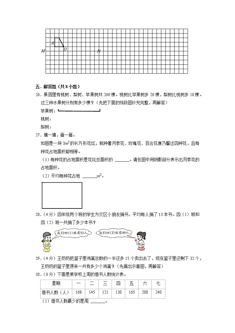 期中阶段素养检测（提高卷）四年级下册数学期中复习单元培优卷（人教版）03