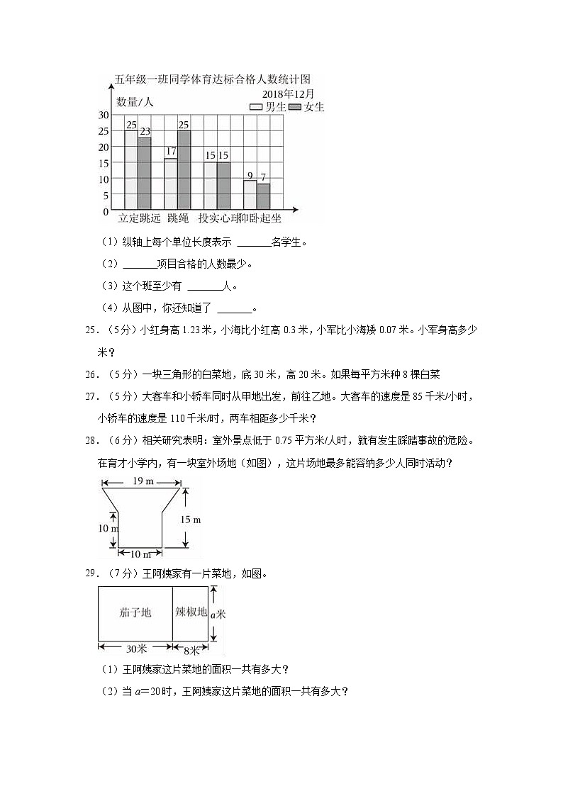 2022-2023学年贵州省贵阳市花溪区五年级（上）期末数学试卷第3页