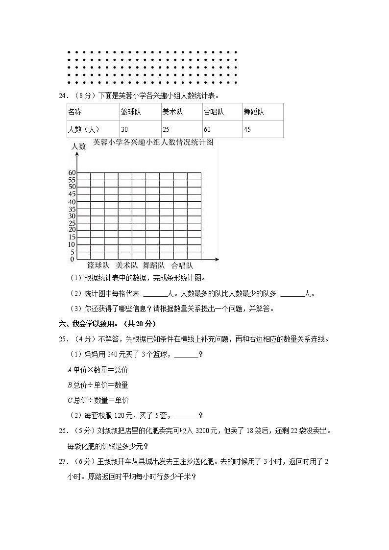 2022-2023学年湖南省怀化市会同县四年级（上）期末数学试卷第3页