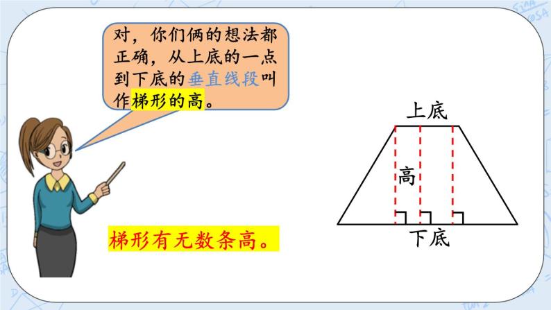 北师大版数学五年级上册教学课件—4.2 认识底和高04