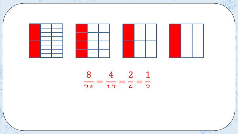 北师大版数学五年级上册教学课件—5.10 约分第4页