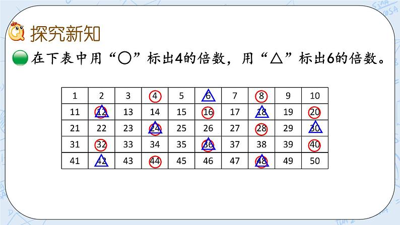 北师大版数学五年级上册教学课件—5.11 找最小公倍数04