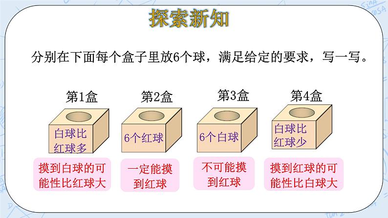 北师大版数学四年级上册-8.2 摸球游戏（课件+教案+学案+习题）07