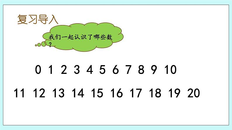 11.1 认识20以内的数 课件+练习02