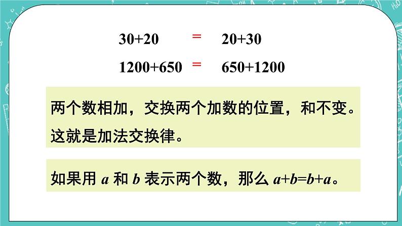 西师大版四上数学2.2《加法运算律》第1课时 课件05