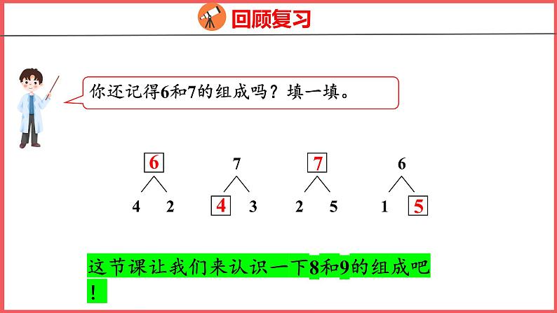 5.7 8和9的组成（课件)人教版数学一年级上册第3页