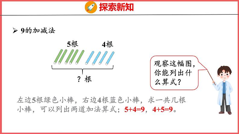 5.8 8和9的加减法（课件)人教版数学一年级上册06