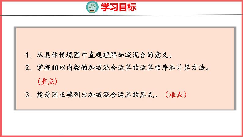 5.13 加减混合（课件)人教版数学一年级上册第2页