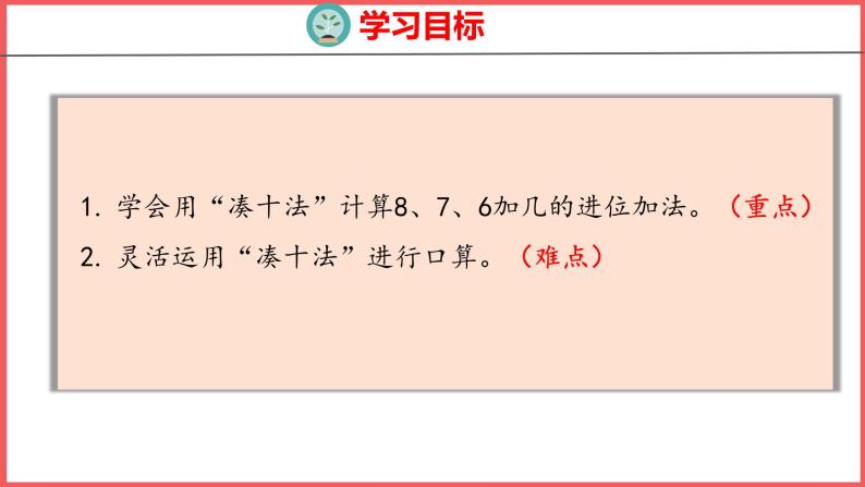 8.2 8、7、6加几（1）（课件)人教版数学一年级上册02