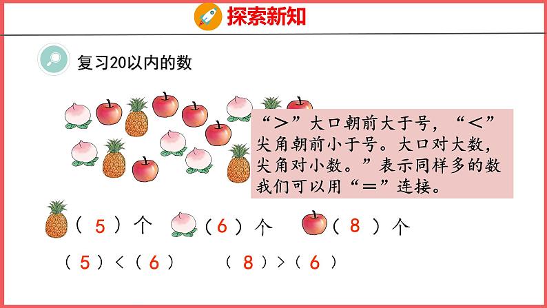 9.1 20以内数的认识（课件)人教版数学一年级上册第5页