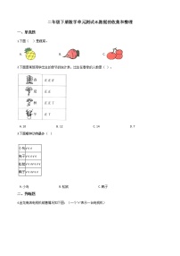 小学数学八 数据的收集和整理（一）单元测试达标测试