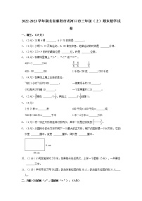 2022-2023学年湖北省襄阳市老河口市三年级（上）期末数学试卷