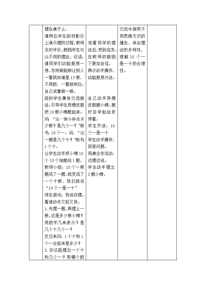 第2课时  11～20各数的组成 教案第2页