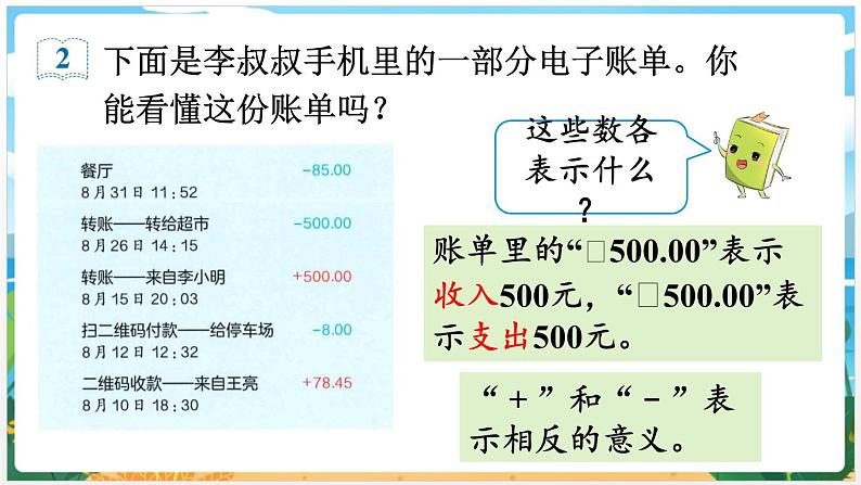 人教六下数学第一单元负数第1课时 负数的认识教学课件第7页