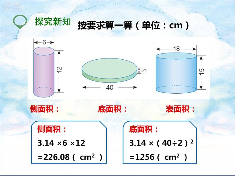 第二课  圆柱的表面积（课件）第7页