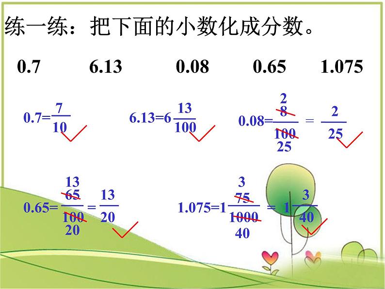 苏教版五年级数学下册《分数与小数的互化》课件06