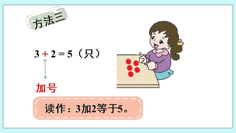 青岛版数学一上 1 5以内的加法 课件PPT07