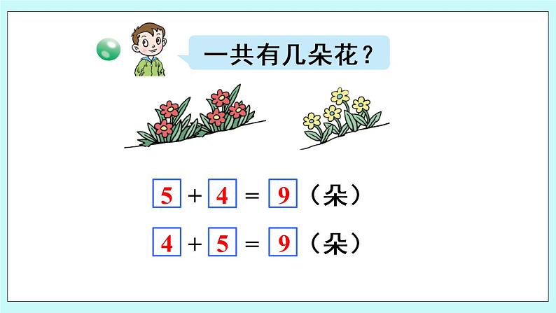 青岛版数学一上 5 8、9的加减法 课件PPT07