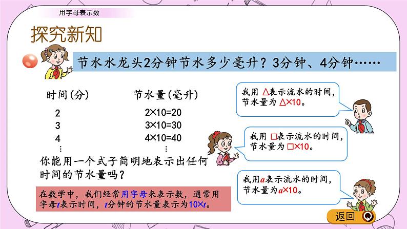 青岛五四版数学四上2.1 用字母表示数 课件03