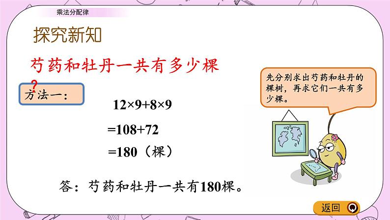 青岛五四版数学四上3.5 乘法分配律 课件03