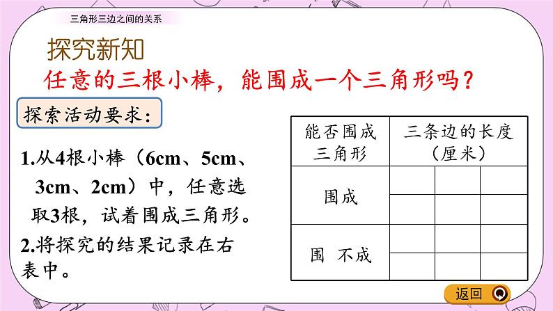 青岛五四版数学四上4.3 三角形三边之间的关系 课件第3页