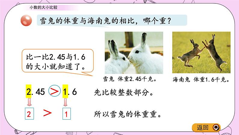 青岛五四版数学四上5.3 小数的大小比较 课件05