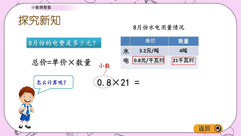 青岛五四版数学四上8.1 小数乘整数 课件08