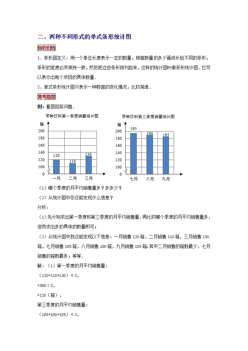 【专项复习】最新小学六年级下册小升初数学 专题复习（23）统计表与统计图第3页