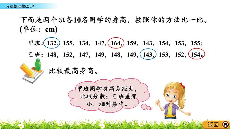 北师大版数学6年级上册 第五单元 5.5 分组整理数据（3）同步课件+教案+课时练06